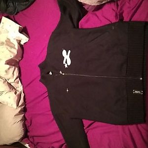 LRG, large, Black w gold accents and white LRG.